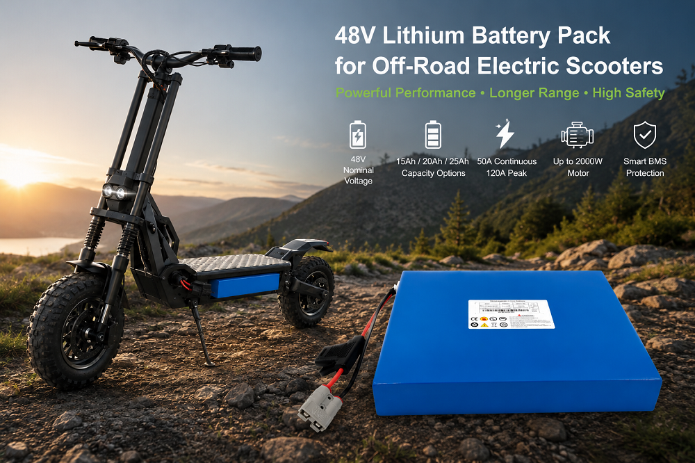 najnowsza sprawa firmy na temat 48V Lithium Battery Pack for 2000W Off-Road Electric Scooters