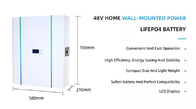 OEM ODM 20KWH Power Wall 10KWH 5KWH 48V Home Lifepo4 Lithium Battery Solar Energy Storage System 200AH 150AH 100AH