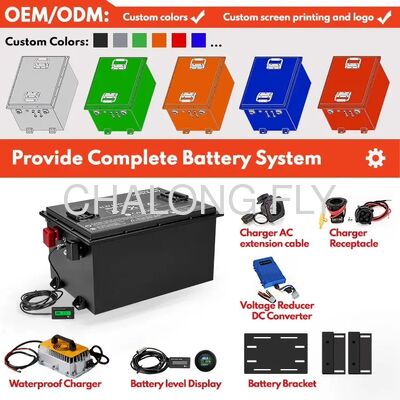OEM ODM Golf Cart Battery 36V 48V 72V Long Life Lifepo4 Battery Cell Golf Cart Battery Lithium 48 Volt 70ah 105Ah 160Ah