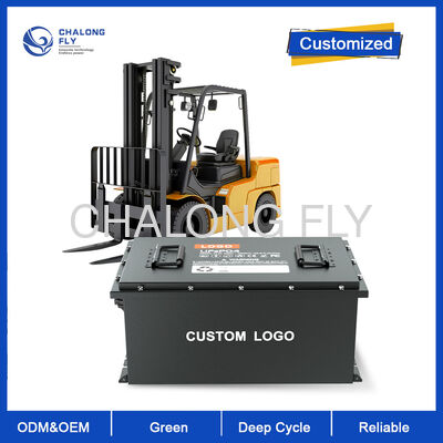 Grade A Battery Cell Lithium Ion Forklift Battery with 1C Discharge Rate and More Than 2000 Cycles Life Cycle