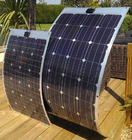 ETFE Coating 100w Semi Flexible Solar Panel Monocrystalline Dust Resistant