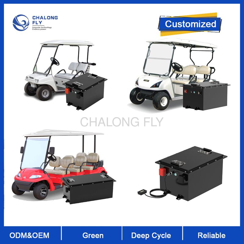 48V 100Ah Golf Cart Lithium Battery with 4000 Cycles and Grade A LiFePO4 Cells
