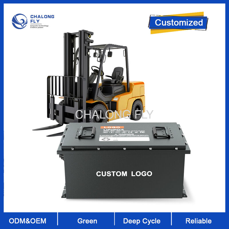 Grade A Battery Cell Lithium Ion Forklift Battery with 1C Discharge Rate and More Than 2000 Cycles Life Cycle