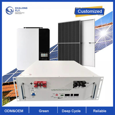 LiFePo4 Bateria litowa Głęboki cykl Off Grid OEM ODM 10KW 48V 100AH ​​200AH Akumulator litowo-żelazowo-fosforanowy do przechowywania energii słonecznej