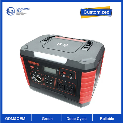 OEM ODM lifepo4 bateria litowa 1000W Zasilanie Generator słoneczny baterie litowe do kempingu RV EV