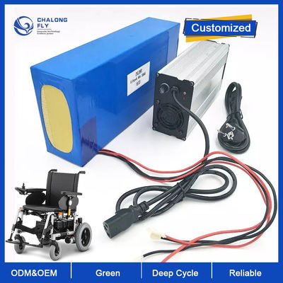 LiFePO4 Bateria litowa Ładowalna OEM ODM 24V 36V 48V 60V 50AH 100AH Mobilność Skuter elektryczny Litowe baterie
