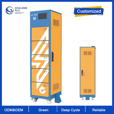 LiFePo4 bateria litowa 48V 60V 72V stacja wymiany baterii dostosowana 6600W 220V EV szafka do wymiany baterii
