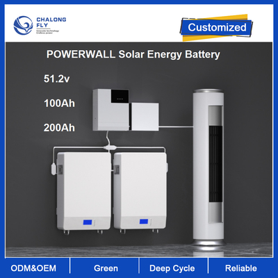 48V 100Ah 200Ah Domowy akumulator do przechowywania energii 6000 cykli 1C LiFePO4 Solar ESS