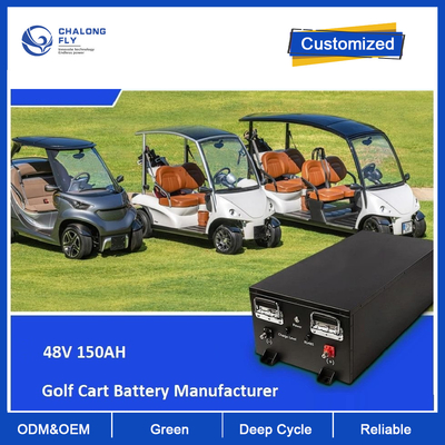 CLF OEM ODM 48V 36V 150AH LiFePO4 Lithium Battery Packs z CAN RS485 AGV RGV Golf Cart Robot Motocykle Skuter Samochód
