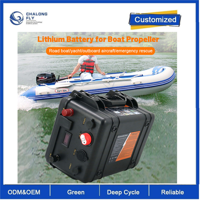 CLF 12V 100AH Bateria litowa OEM ODM Elektryczny Motor Łódź Assault Kayak 24 Volt 200 Amp Bateria Marine Thruster