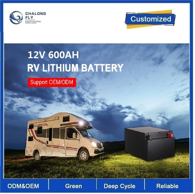 CLF 12V 600Ah Litium Iron Phosphate Powtórne ładowanie LiFePO4 Bateria 100Ah 200Ah 300Ah 12V 24V Do RV Camper Boat