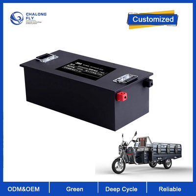 48v 60v 72v 100ah 200ah 300ah Niestandardowa bateria litowa elektrycznego motocykla trójkołowego 48V 60Ah Lifepo4 Bateria elektryczna samochodu ryksza