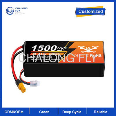 Wytrzymały 2S1P 7.4V 1500mAh Lithium Polymer UAV Drone Battery Pack z obsługą OEM/ODM